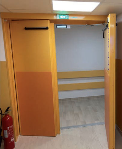 Porta battente - DIB PRODUCTION - in acciaio / piombata / per interno