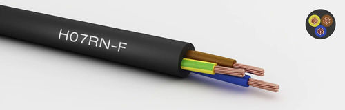 Cavo elettrico di alimentazione - H07RN-F - Derulcable (Shanghai) Co., Ltd - industriale / per uso esterno / 3 conduttori