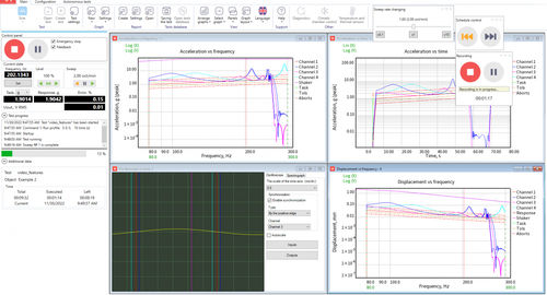 Software di controllo delle vibrazioni multisinoidali - TestUP - RULA Technologies - di visualizzazione delle vibrazioni / di test delle vibrazioni / configurazione