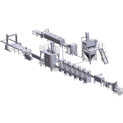 Linea di imballaggio per bidoni - JIAXING MAINFILL Packaging Machinery Co.,Ltd - per polveri / automatica / da terra