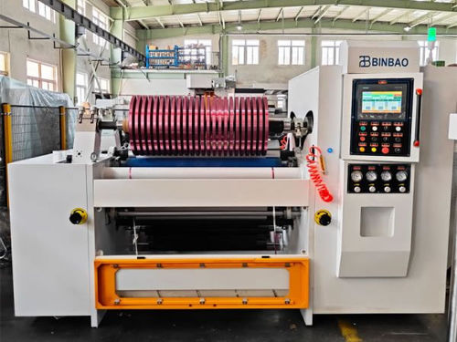 Taglierina ribobinatrice per foglio in alluminio - SLB  - Wenzhou Binbao Machinery - per imballaggi / ad uso industriale