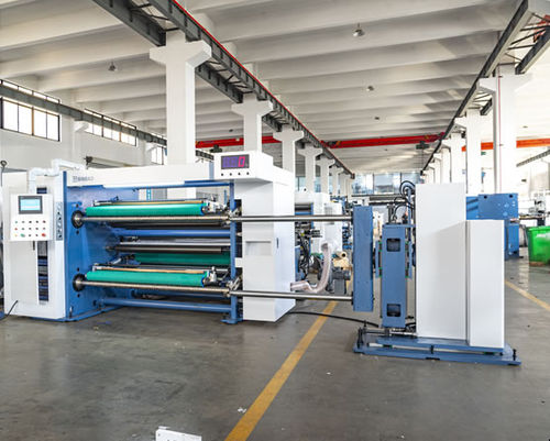 Taglierina ribobinatrice automatica - SLC  - Wenzhou Binbao Machinery - per pellicole plastiche / per foglio in alluminio
