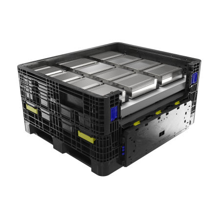 Cassetta in plastica - IonPak®  - ORBIS Europe - da trasporto / di protezione / impilabile