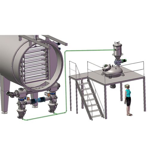 Essiccatore sottovuoto - BVD - Wenzhou Jinbang Light Ind Machinery Co., Ltd - a polverizzazione / a vapore surriscaldato / continuo