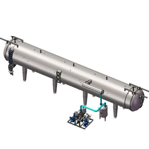 Essiccatore sottovuoto - Wenzhou Jinbang Light Ind Machinery Co., Ltd - a vapore surriscaldato / continuo / per l'industria agroalimentare