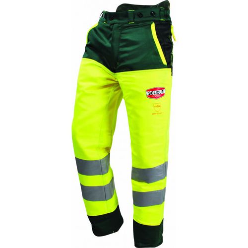 Pantaloni da lavoro - GLOW - Solidur - alta visibilità / antitaglio / in poliestere