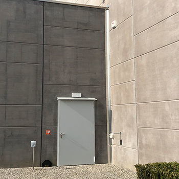 Porta pedonale - FLY MULTIPURPOSE - Moreschi Chiusure Industriali S.r.l. - in acciaio galvanizzato / da esterno / tagliafuoco