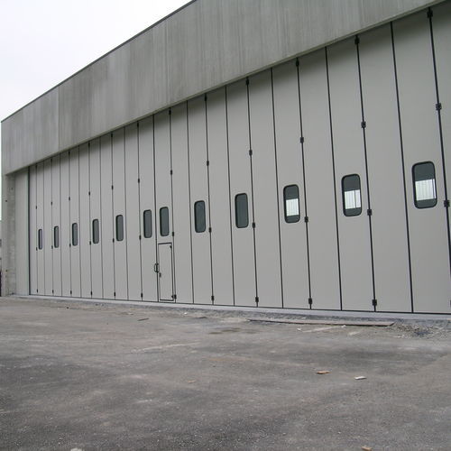 Porta industriale - Moreschi Chiusure Industriali S.r.l. - a libro / in acciaio galvanizzato / classe 4