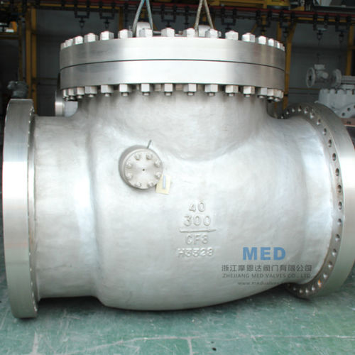 Valvola di ritegno a battente - China MED Valve Co., Ltd. - per acqua / con flangia / per l'industria chimica