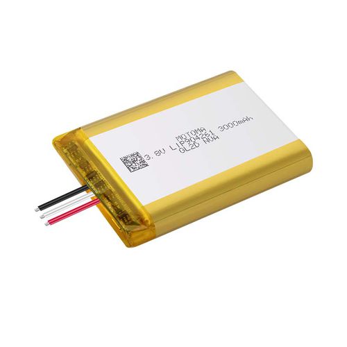 Batteria litio-polimero - LIP904261 - Shenzhen Motoma Power Co. Ltd - rettangolare / 3 V / ad alta densità energetica