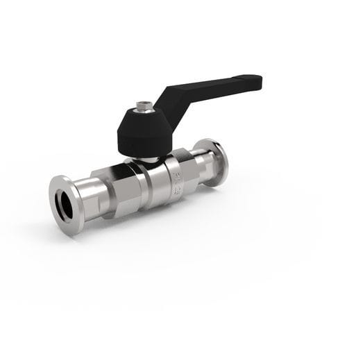 Valvola a sfera - ZKH-16M - VACOM - manuale / manuale / in acciaio inossidabile