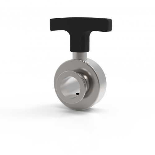 Valvola a farfalla - 3BVM-25KF-VV-A - VACOM - manuale / per cavo rotondo / in alluminio