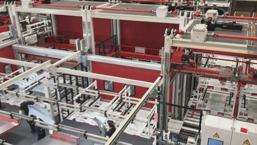 Pallettizzatore cremagliera - NSM MAGNETTECHNIK GmbH - con impilatrice / per movimentazione / di trasporto