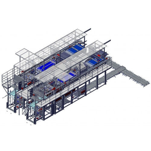 Pallettizzatore a strati - LPZ - NSM MAGNETTECHNIK GmbH - per l'industria alimentare e delle bevande / per prodotti chimici / per barattoli vuoti