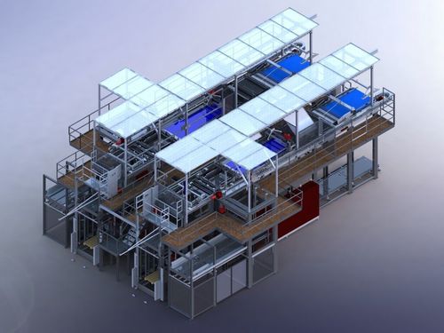 Linea di pallettizzazione e imballaggio - NSM MAGNETTECHNIK GmbH