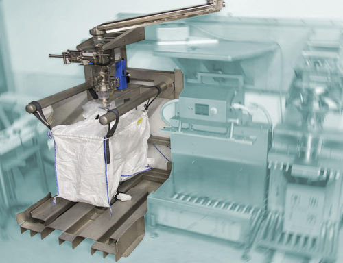 Riempi big-bag automatico - Fine-Spect - con dispositivo di sollevamento / a vibrazione / di granulato