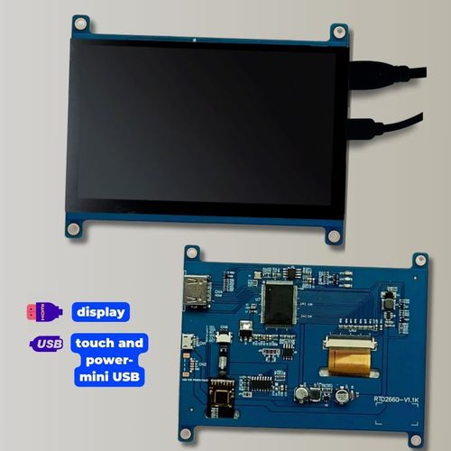 Modulo di visualizzazione 5" - TBF050HD-01C - TAILOR PIXELS TECHNOLOGY CO., LTD. - IPS / con touch screen capacitativo / 800 x 480