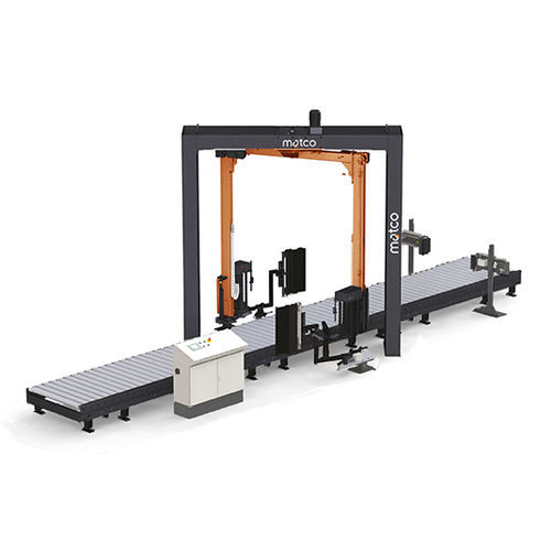 Avvolgitrice fasciapallet con doppio braccio rotante - Matco ALC45 TWIN - Matco International - interamente automatica / per pallet / con trasportatore