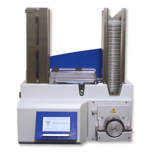 Sistema di riempimento per piastre di Petri - PetriSwiss PS20 - Biotool Swiss AG - interamente automatico / per prodotti alimentari / per lastre