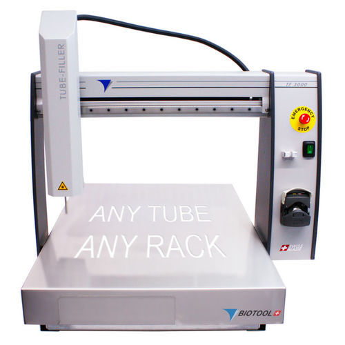 Macchina di riempimento per tubi - TF 3000 - Biotool Swiss AG - manuale / per bottiglie / per liquidi
