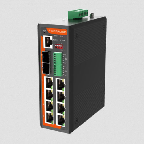 Switch Ethernet intelligente - FR-7M3408S - Fiberroad Technology - 12 porte / serie / su guida DIN