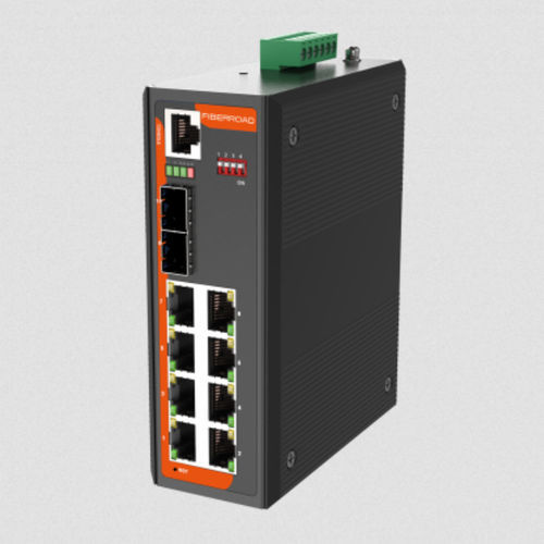 Switch Ethernet gestibile - FR-7S3208L - Fiberroad Technology - 10 porte / gigabit / su guida DIN