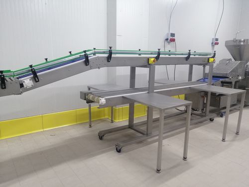 Sistema di trasporto per l'industria alimentare e delle bevande - BESATECH Food Processing Machines - per alimenti / per derrate alimentari / per carne