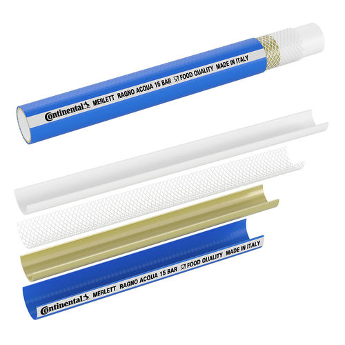Tubo flessibile per prodotti alimentari - 915164 - MERLETT - in PU / con rinforzo in poliestere / di distribuzione