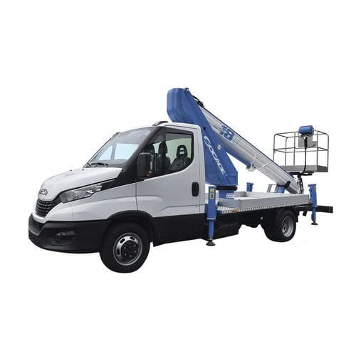 Piattaforma telescopica su autotelaio - ForSte 18T SPEED - Socageworld - idraulica / elettrica / per uso esterno