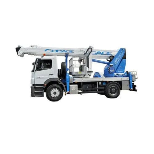 Piattaforma telescopica montata su camion - forSte 35TJ - Socageworld - idraulica / elettrica / per uso esterno