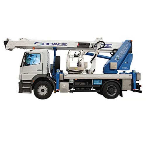 Piattaforma telescopica montata su camion - ForSte 39TJJ - Socageworld - idraulica / elettrica / per uso esterno