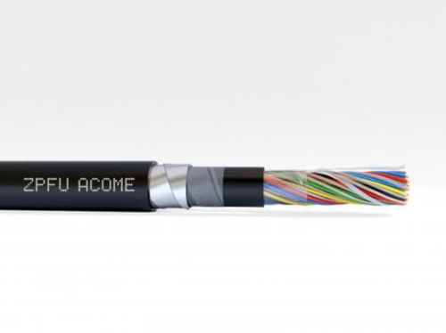 Cavo elettrico a coppie incrociate - ZPFU - Acome - a spirale / in rame / in acciaio