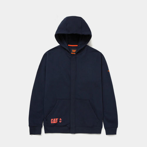 Felpa con cappuccio da lavoro - 1910142 series  - Caterpillar workwear - in cotone / per uomo / nero