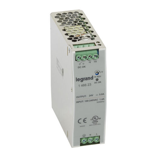 Alimentatore elettrico su guida DIN - 1 466 23 - Legrand - AC/DC / stabilizzato / a commutazione