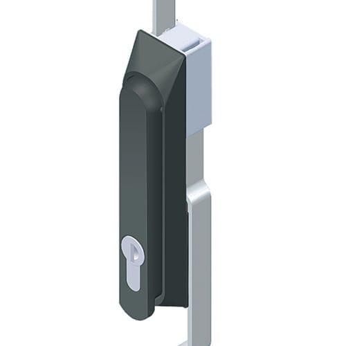 Serratura con impugnatura retrattile - 1101-2P01-NC - Wenzhou Yeeka Lock Technology Co., Ltd. - a chiave / a camme / con impugnatura