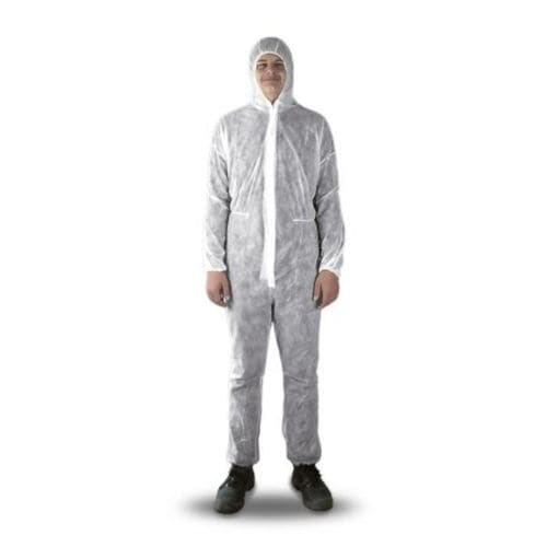 Tuta da lavoro - 2233580500 - Goebel Group - in polipropilene / unisex / bianca