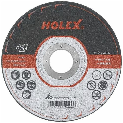 Disco da taglio per acciaio inossidabile - 563575 - HOLEX - in acciaio / fine