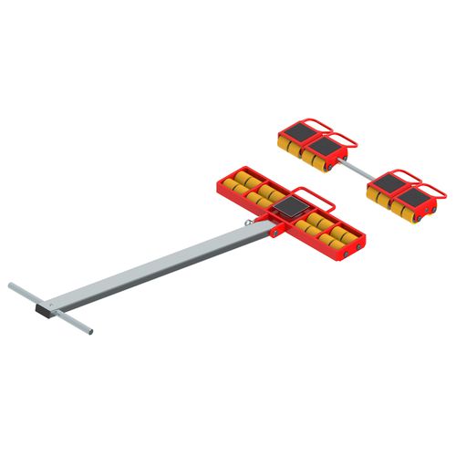 Pattino a rulli per carico elevato - ECO-Skate MINI (PU) M50L + M50S 10to - HTS Hydraulische Transportsysteme GmbH - di trasporto / manuale / rotativo