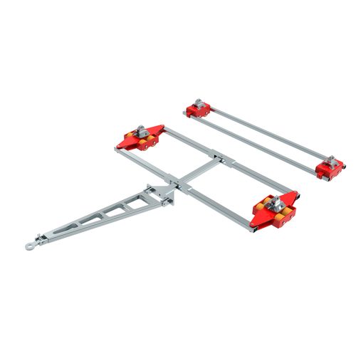 Pattino a rulli per carico elevato - ECO-Skate ISOCON ICX16D + ICX16S 32to - HTS Hydraulische Transportsysteme GmbH - di trasporto / per container / per carico a 4 punti