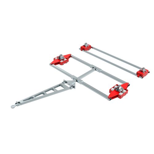 Pattino a rulli per carico elevato - ECO-Skate ISOCON ICXN20D + ICXN20S 40to - HTS Hydraulische Transportsysteme GmbH - di trasporto / per container / per carico a 4 punti