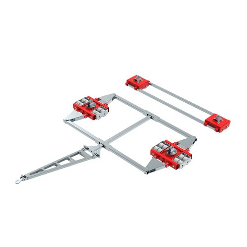 Pattino a rulli per carico elevato - ECO-Skate ISOCON ICXN40D + ICXN40S 80to - HTS Hydraulische Transportsysteme GmbH - di trasporto / per container / per carico a 4 punti