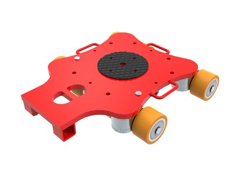 Pattino a rulli rotativo - ECO-Skate ROTOflex XL (PU) RFX10 10to - HTS Hydraulische Transportsysteme GmbH - per carico elevato / di trasporto / 360°