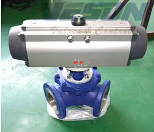 Attuatore per valvola pneumatico - VS-105DA-3P - pneumaticairactuator.com - rotativo / a doppio effetto / a 3 posizioni