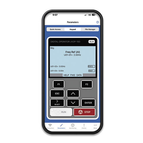Applicazione mobile di supervisione - Intelli-Connect™ - Magnetek - di sicurezza / di programmazione / configurazione