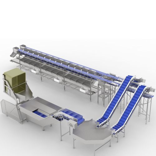Calibratrice per alimenti congelati - PRSG-FFG - Arde Makine San. ve Tic. Ltd. Şti. - per pesce / a nastro / con trasportatore