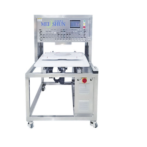 Macchina tagliatorte ad ultrasuoni - HDMS-DJB300 - Handan City Meishun Machinery Co.,Ltd - a balestra / rettangolare / rotonda