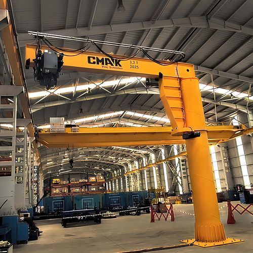 Gru a bandiera a colonna - CMAK Crane Systems - a muro / con fissaggio a terra / 360°