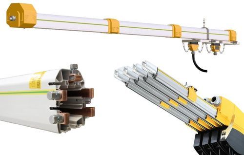 Binario elettrificato chiuso - CMAK Crane Systems - in PVC / di potenza / modulare