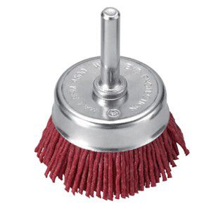 Spazzola in nylon - binic - a tazza / abrasiva / con asse