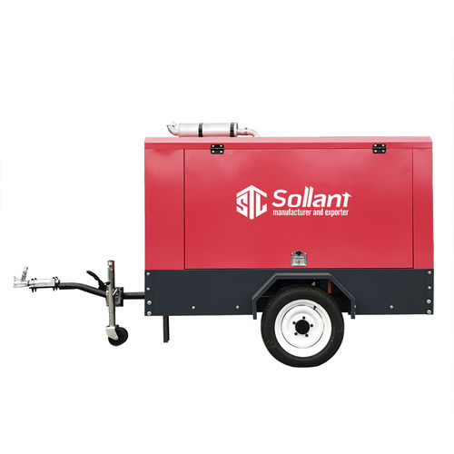 Compressore a due viti - SLTDP-70 - Shanghai Sollant Energy Saving Technology Co., Ltd - d'aria / con motore diesel / mobile